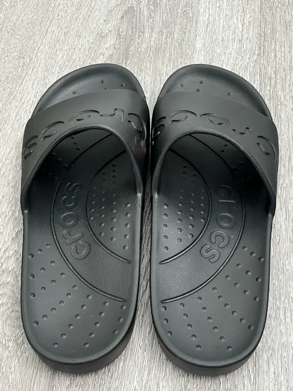 NWOT! Crocs Classic Slides Black Sandals Men’s 8 Women’s 10